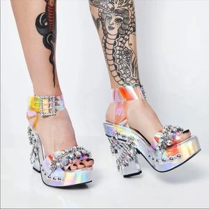 Stellar Strut Rhinestone Heels DollsKill